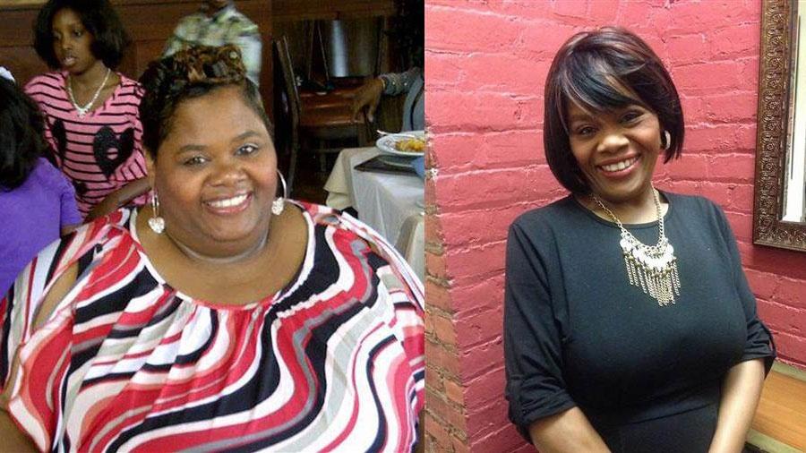 Cliente 3 antes e depois
